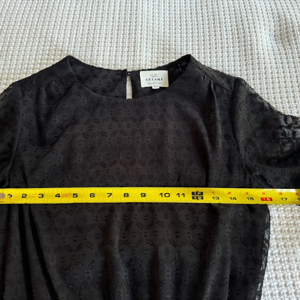 Sézane Moss Dress Black Size 4 US / 36 FR - Picture 11 of 17